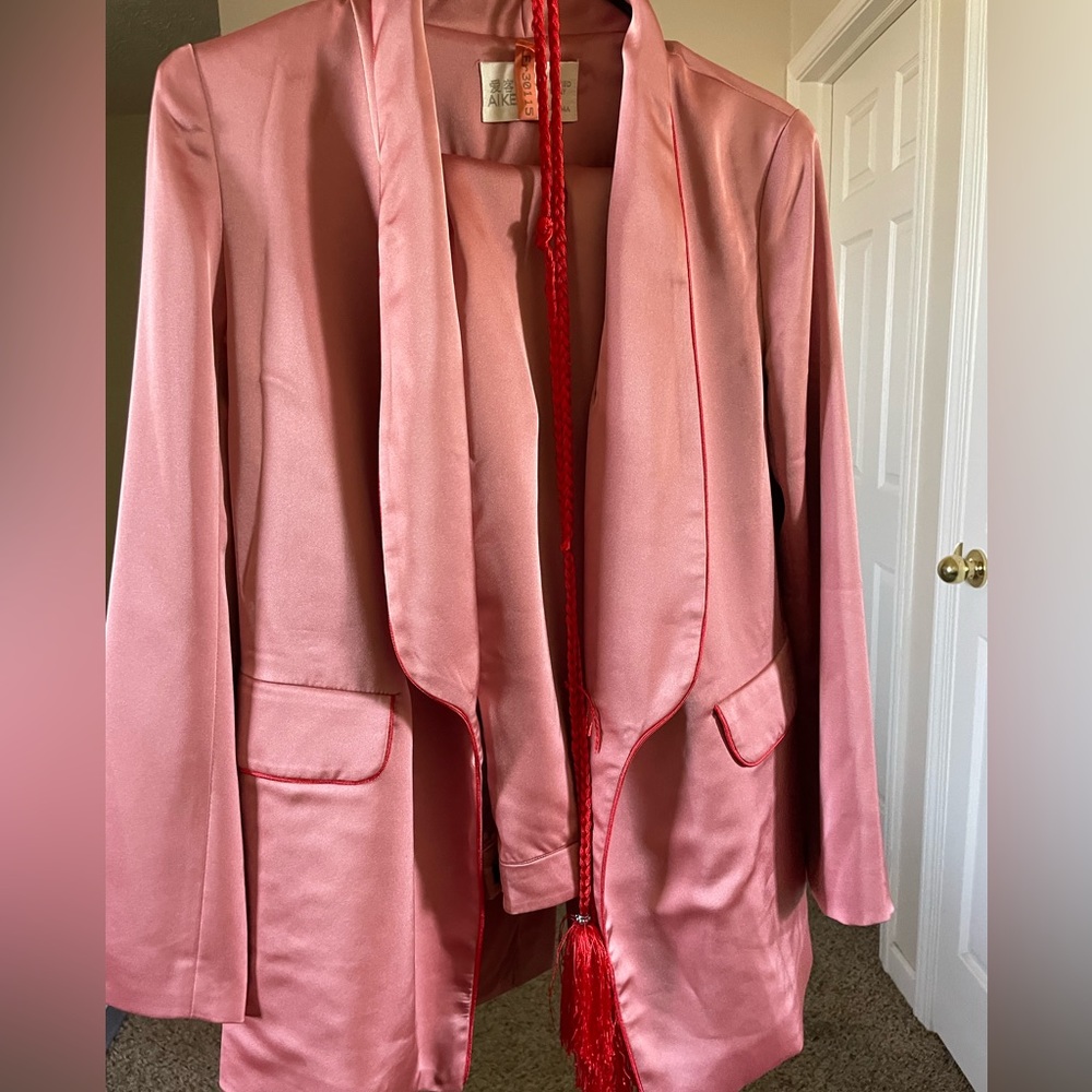 2 piece suit Pink and Red